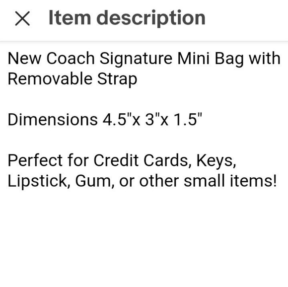 🐎Coach Mini Pouch🐎 - Picture 11 of 15